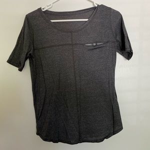 Grey lululemon workout shirt